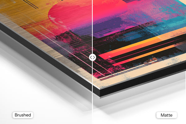 Abstract Neon Sunset