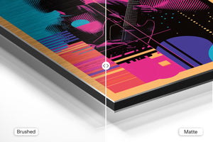 Neon Guitar Silhouette