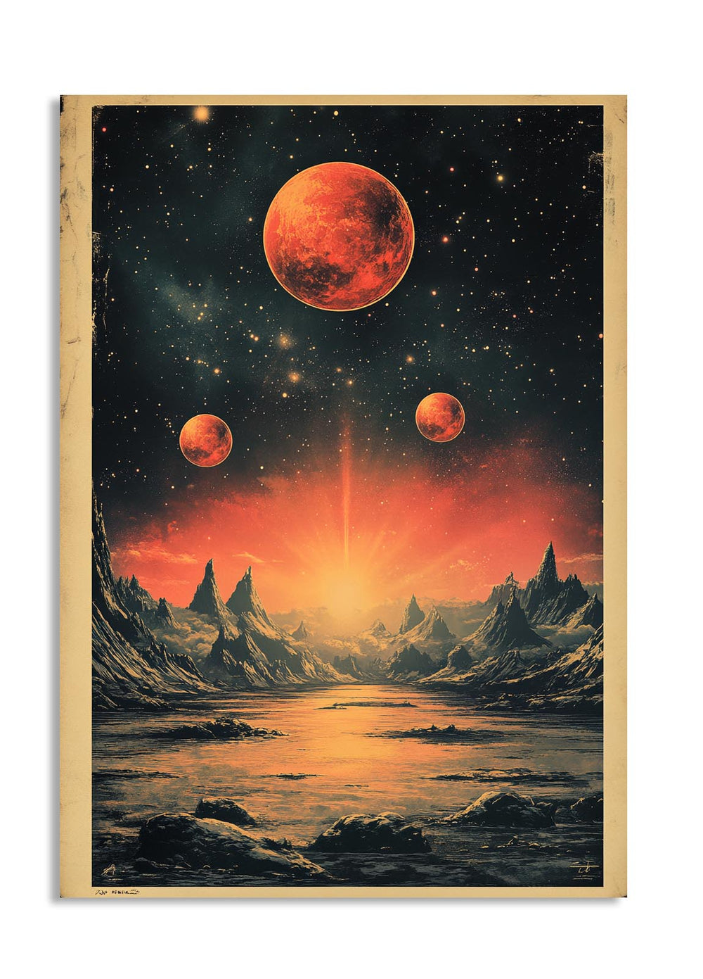 Fiery Alien Landscape