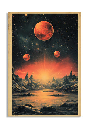 Fiery Alien Landscape