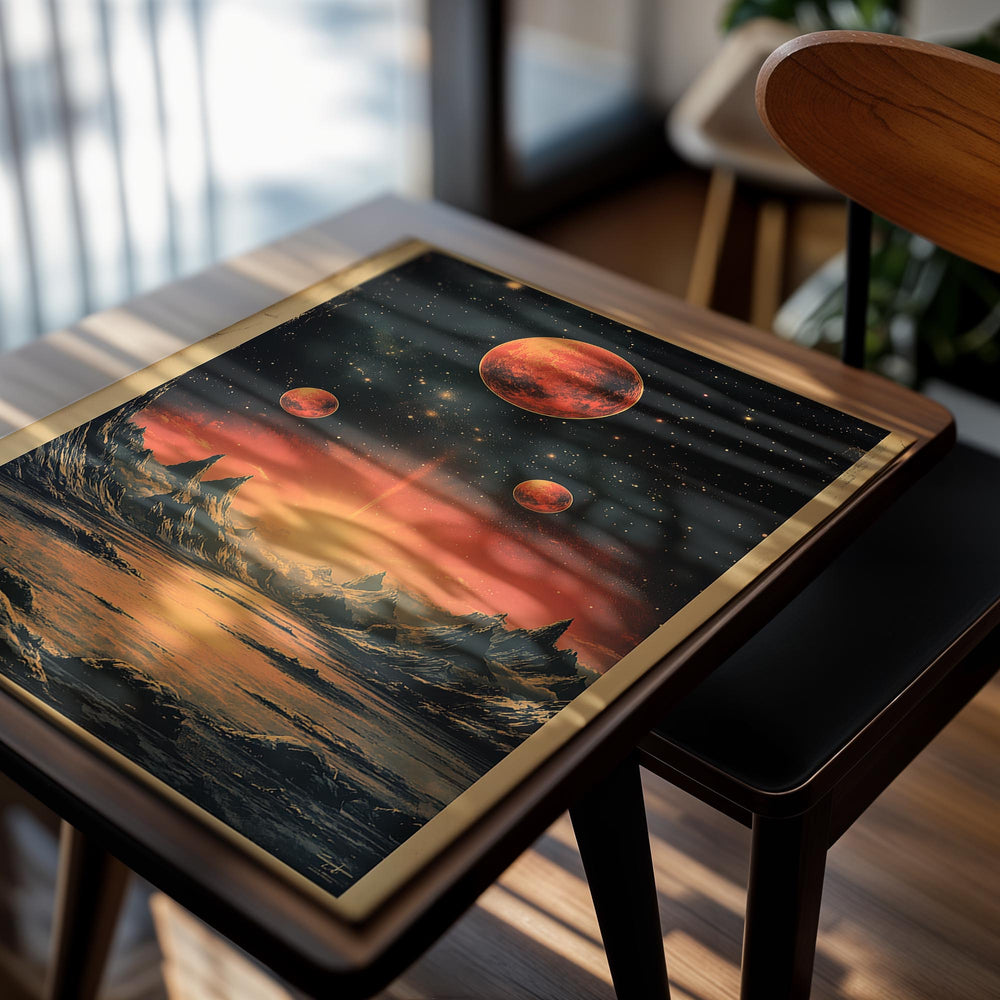 Fiery Alien Landscape