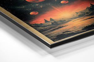 Fiery Alien Landscape