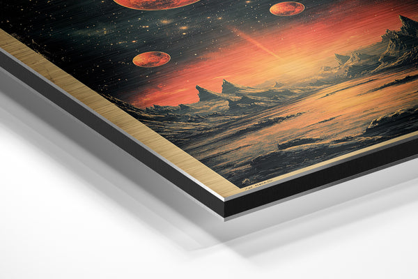 Fiery Alien Landscape