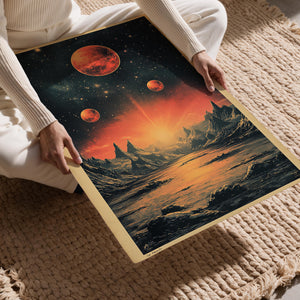 Fiery Alien Landscape