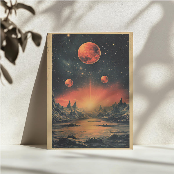 Fiery Alien Landscape