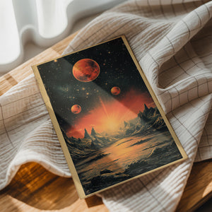 Fiery Alien Landscape