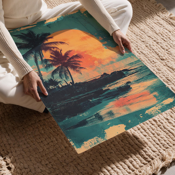 Beachside Sunset Moment