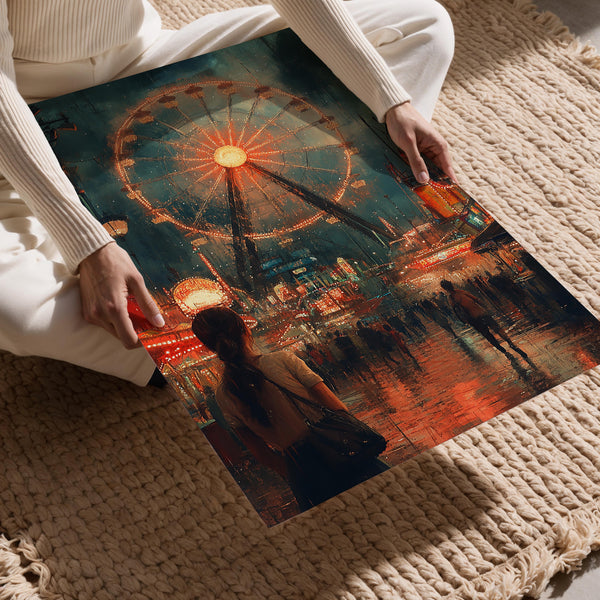 Rainy Ferris Night Glow