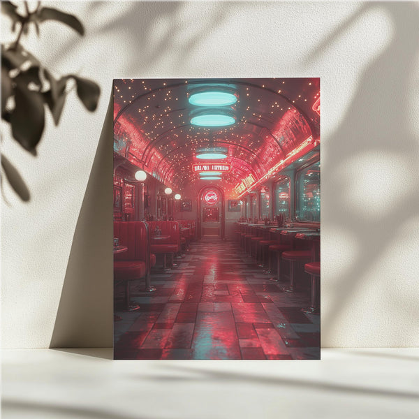 Starlit Diner Nightscape