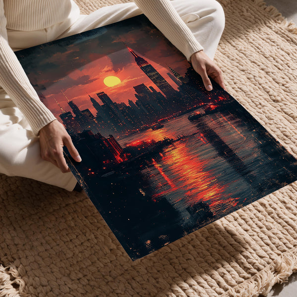 Sunset New York Skyline