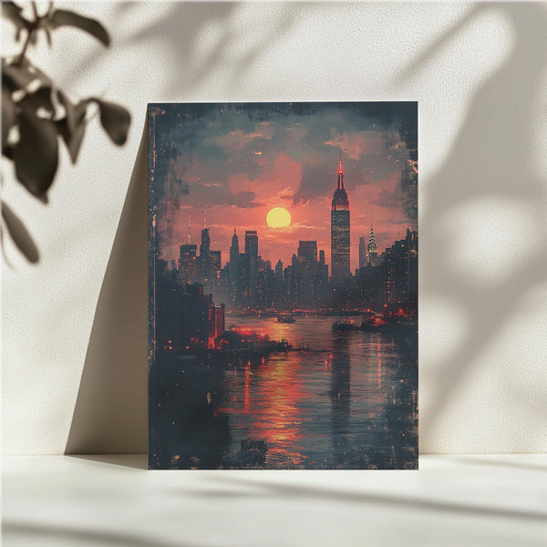 Sunset New York Skyline