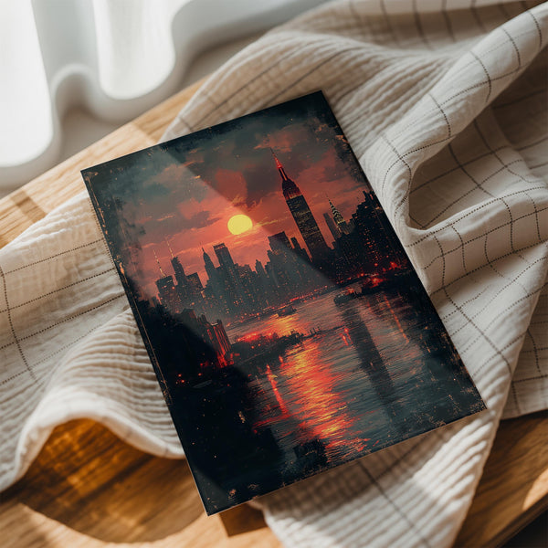 Sunset New York Skyline