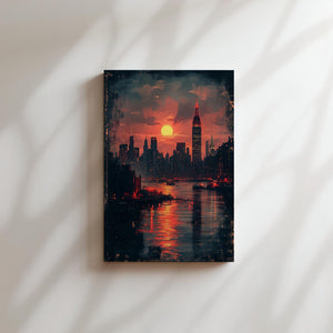 Sunset New York Skyline