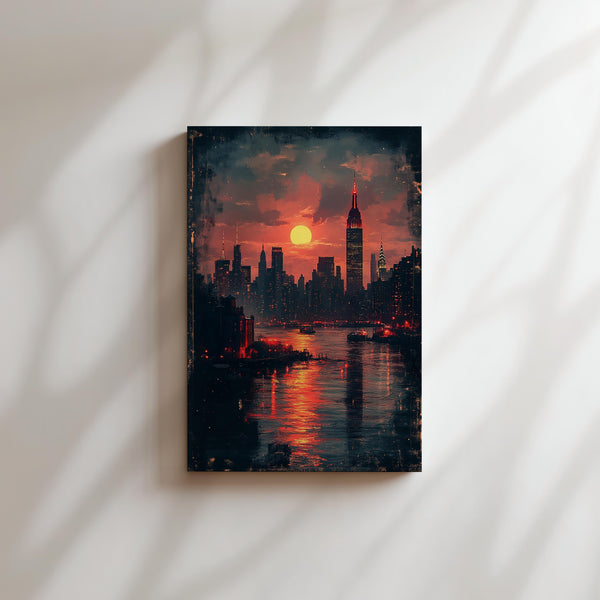 Sunset New York Skyline