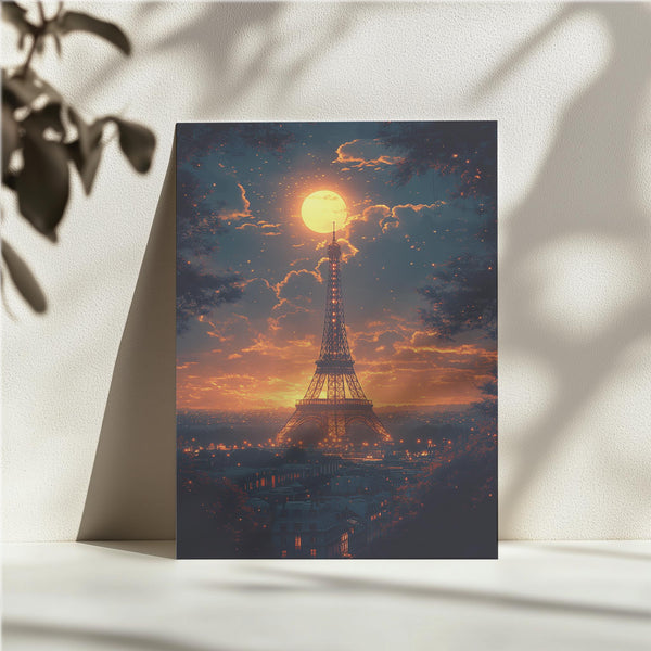 Moonlit Eiffel Tower