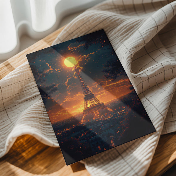 Moonlit Eiffel Tower