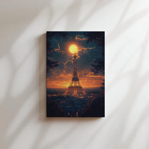 Moonlit Eiffel Tower