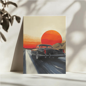 Classic Car Sunset
