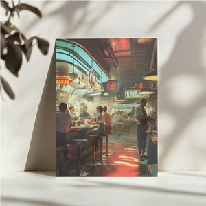 Retro Diner Scene