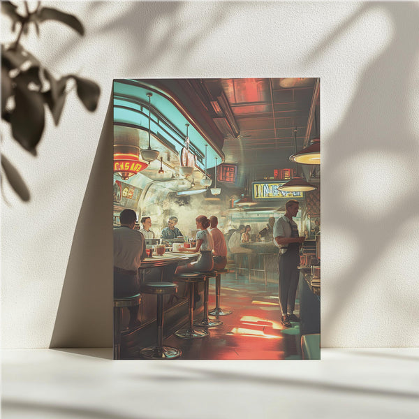 Retro Diner Scene