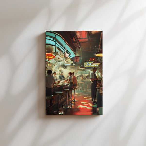Retro Diner Scene