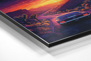 Mustang at Desert Sunset