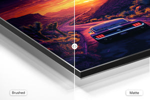 Mustang at Desert Sunset