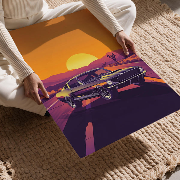 Vintage Mustang Roadscape