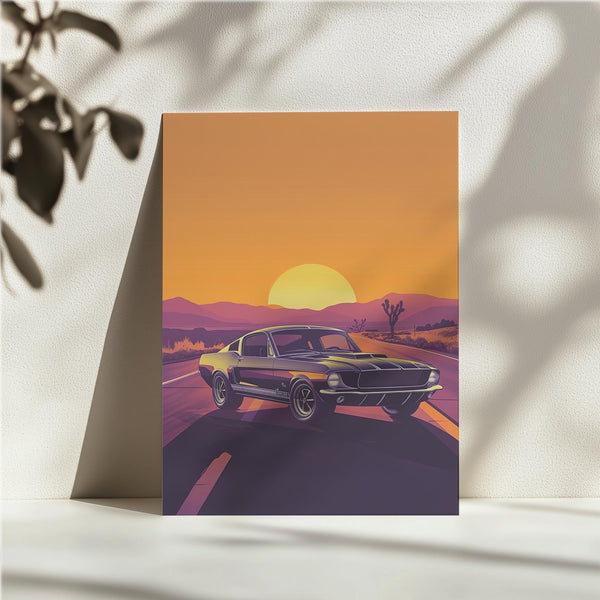Vintage Mustang Roadscape