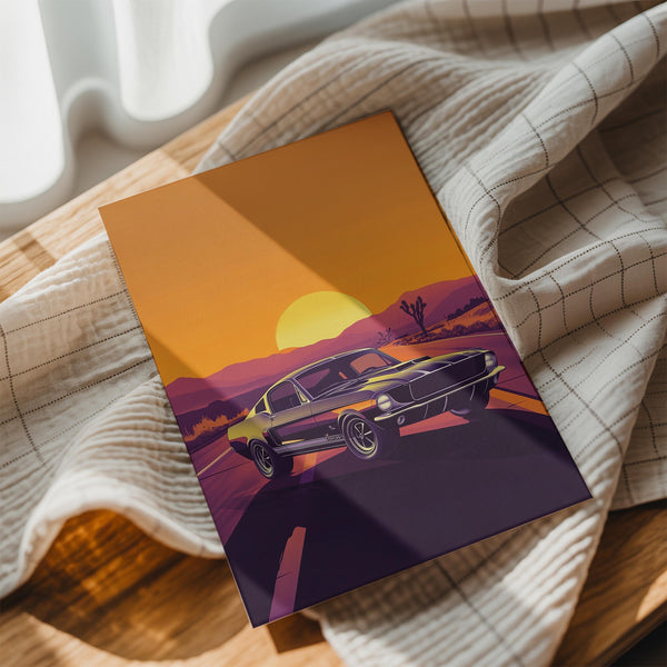 Vintage Mustang Roadscape