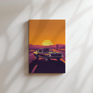 Vintage Mustang Roadscape