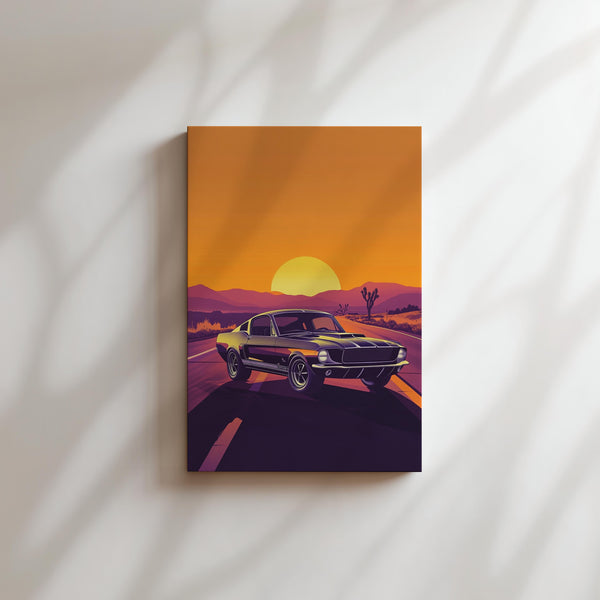 Vintage Mustang Roadscape
