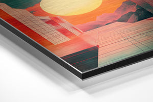 Geometric Sunset City