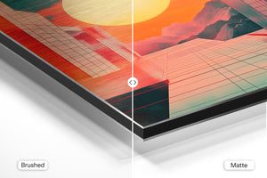 Geometric Sunset City