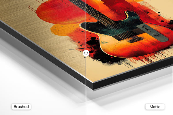 Sunset Guitar Painting