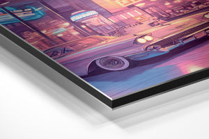 Retro Diner Car Scene