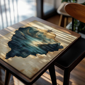 Vintage Map Hidden Lakes