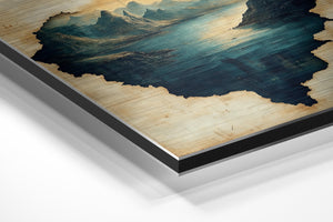 Vintage Map Hidden Lakes