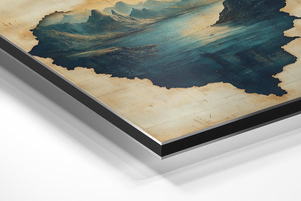 Vintage Map Hidden Lakes