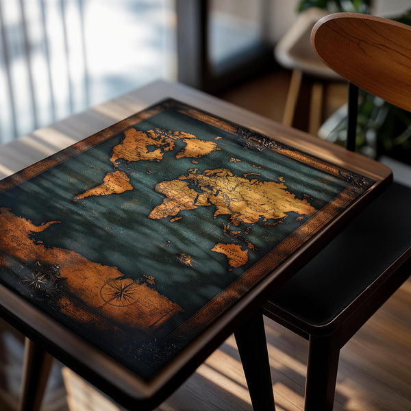 World Map Regal Frame