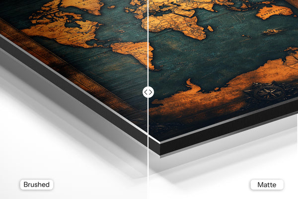 World Map Regal Frame