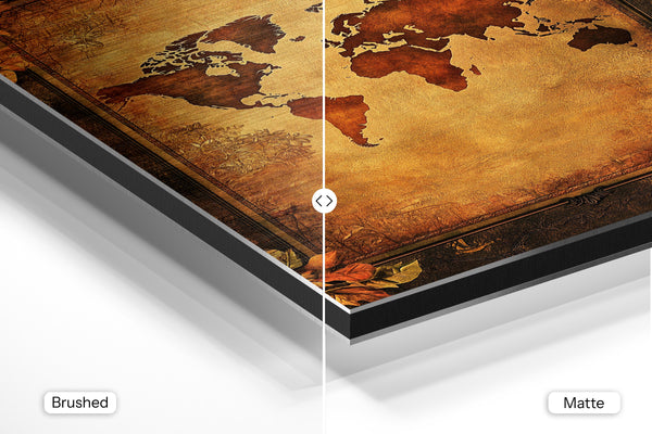 Sepia World Map Vintage