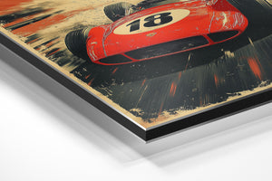 Red Classic Racing Car