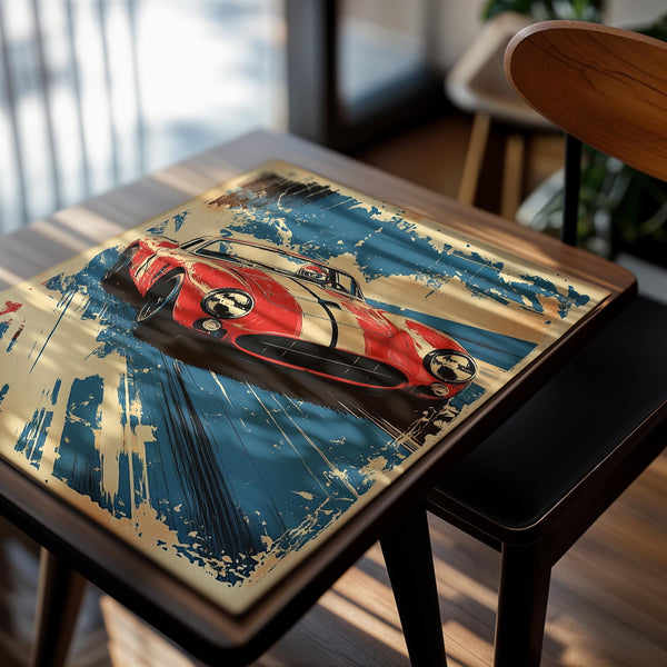 Retro Red Sports Car