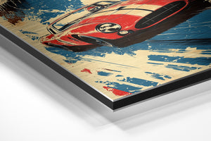 Retro Red Sports Car