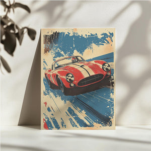 Retro Red Sports Car