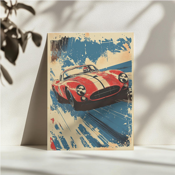 Retro Red Sports Car