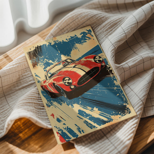 Retro Red Sports Car