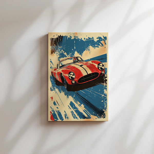 Retro Red Sports Car