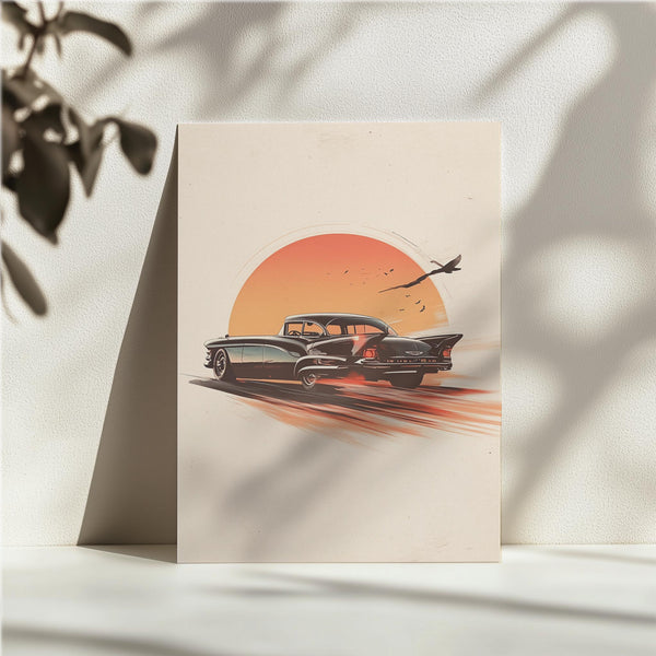 Classic Car Sunset